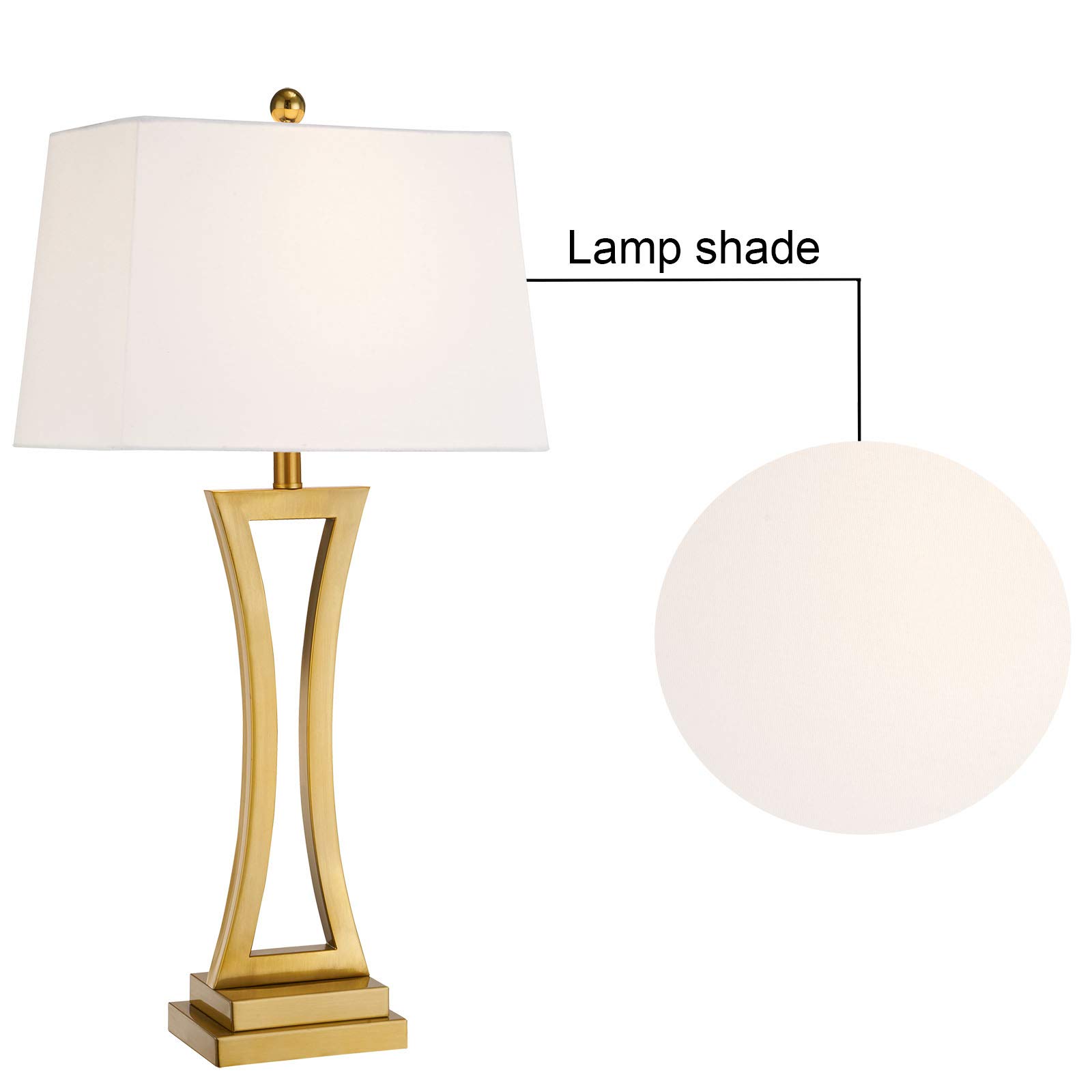 Maxax Contemporary Table Lamps Set of 2 - 30.75