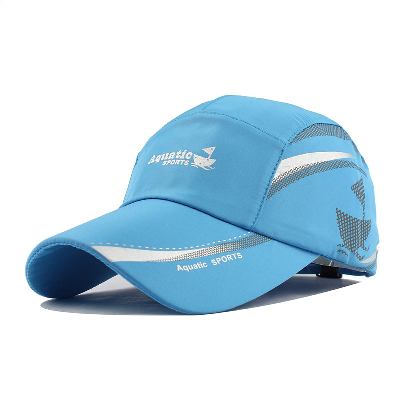 Water Sports Print Baseball Cap for Men & Women - Lightweight Adjustable Sun Hat for Running, Fishing, Hiking, and Outdoor Activities