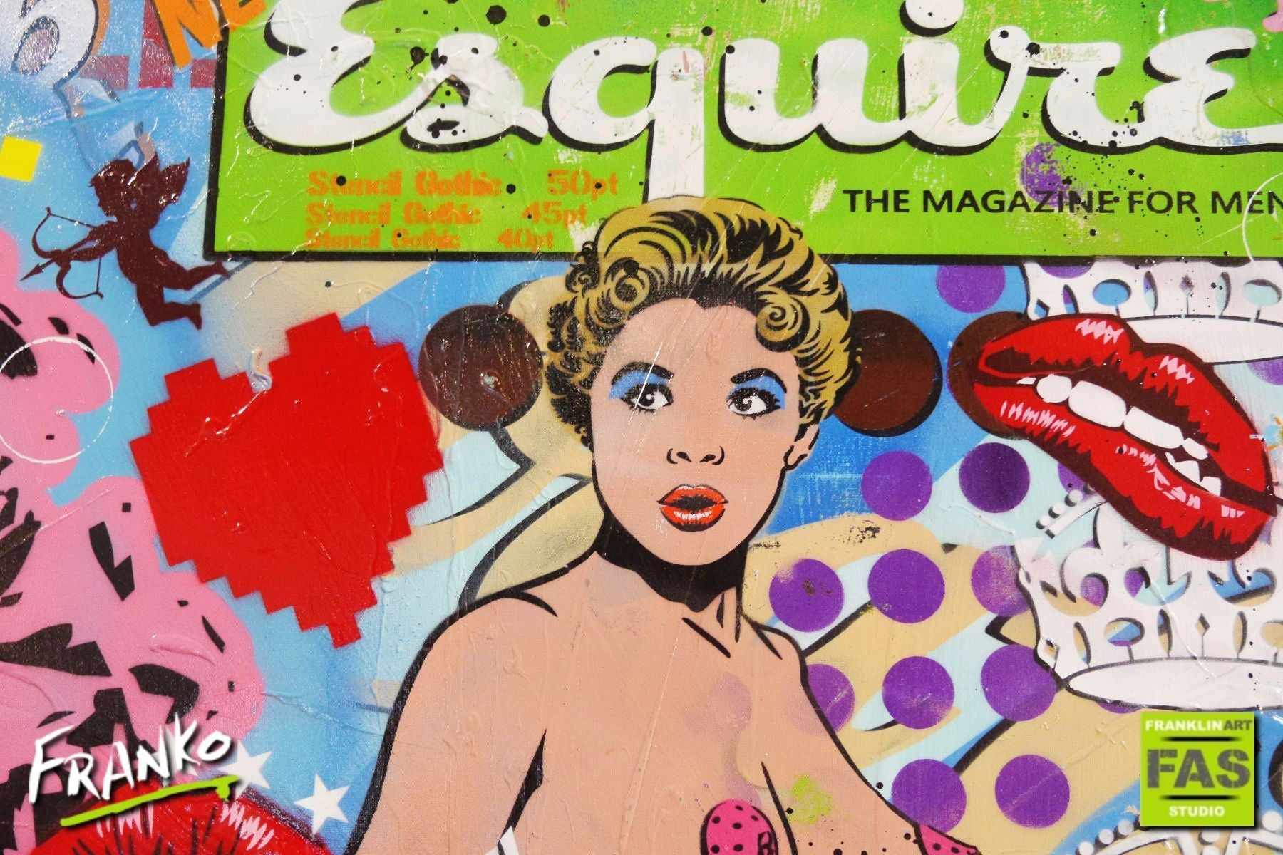 Material Girl 190cm x 100cm Madonna Pop Art Canvas Painting - Large Wall Decor for Living Room, Bedroom & Office