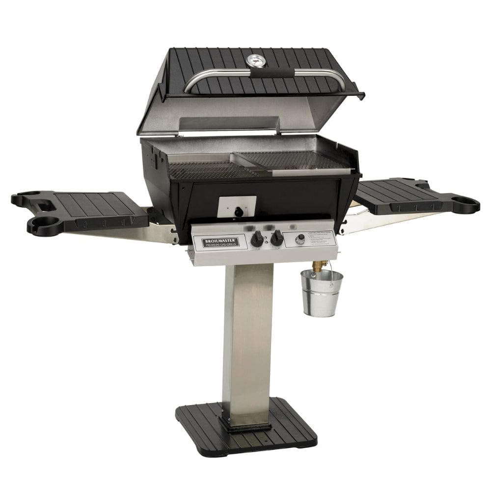 Broilmaster Q3X 26-Inch Slow Cooker Gas Grill - Freestanding Aluminum Outdoor BBQ Grill for Backyard, Camping & Tailgating