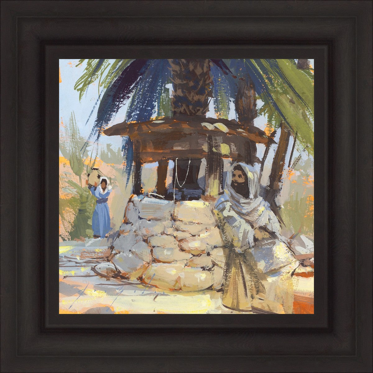 Approaching The Well - Premium Handcrafted Home Decor for Rustic & Farmhouse Style | Perfect for Living Room, Bedroom, or Kitchen Decor