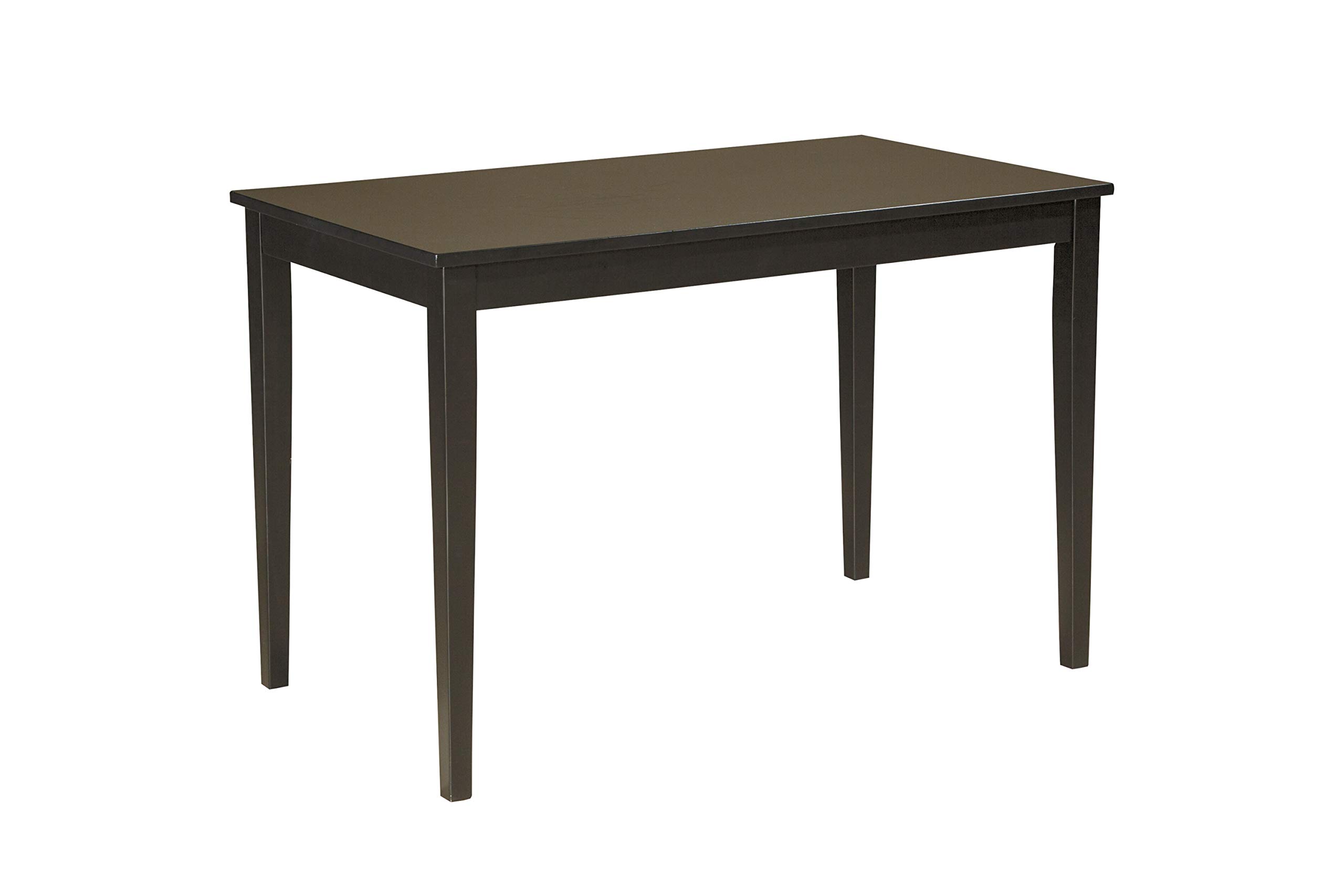 Signature Dark Brown Dining Room Chair and Table Set (Set of 2 Chairs + Rectangular Table) - Modern Kitchen & Dining Furniture for Family Gatherings & Dinner Parties