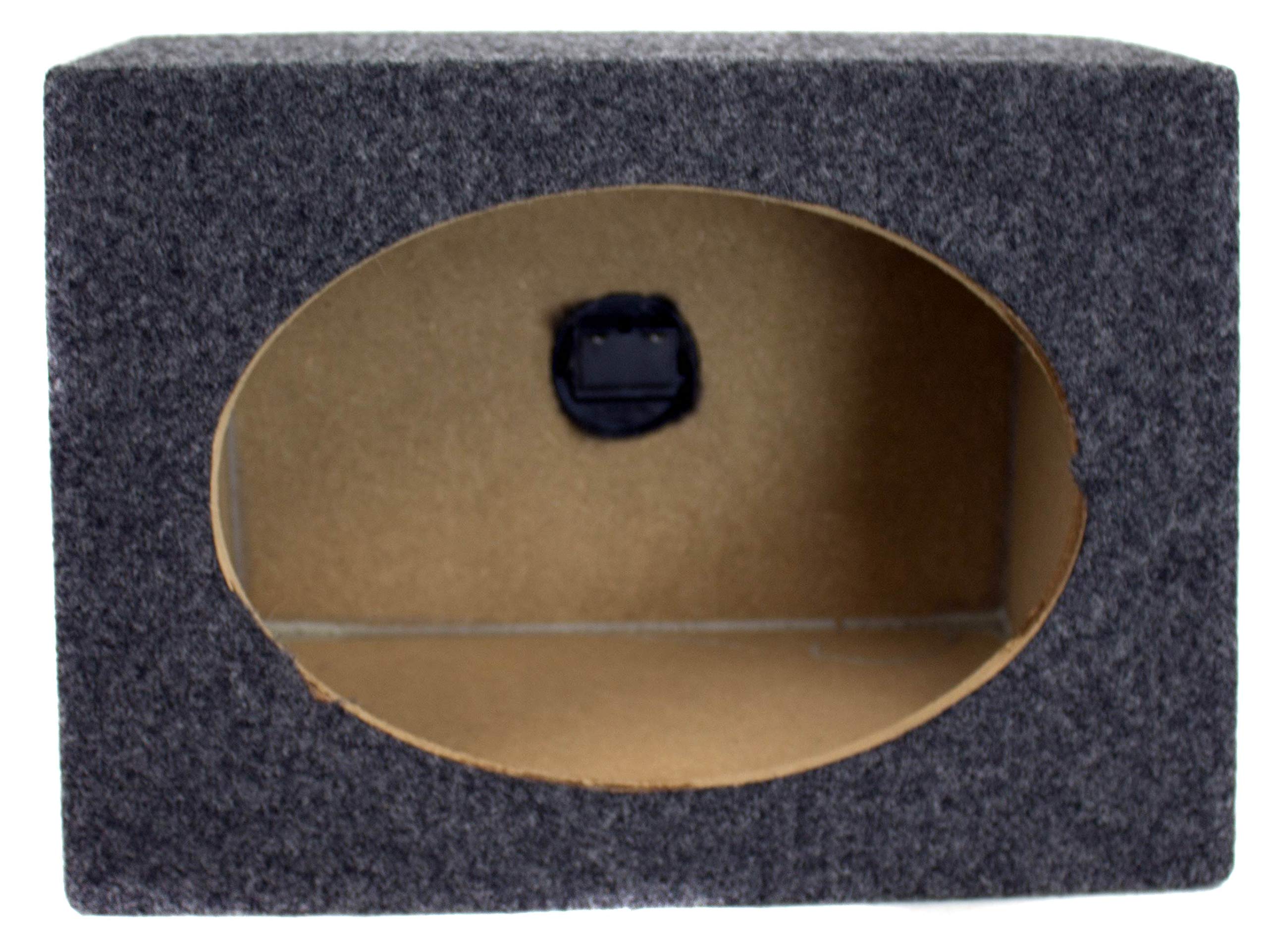 Q Power Angled Style 6x9 Inch Car Audio Speaker Box Enclosures - Set of 4 Speakers for Enhanced Bass & Sound Quality | Perfect for Car Audio Upgrades, Truck Stereo Systems & Custom Installations
