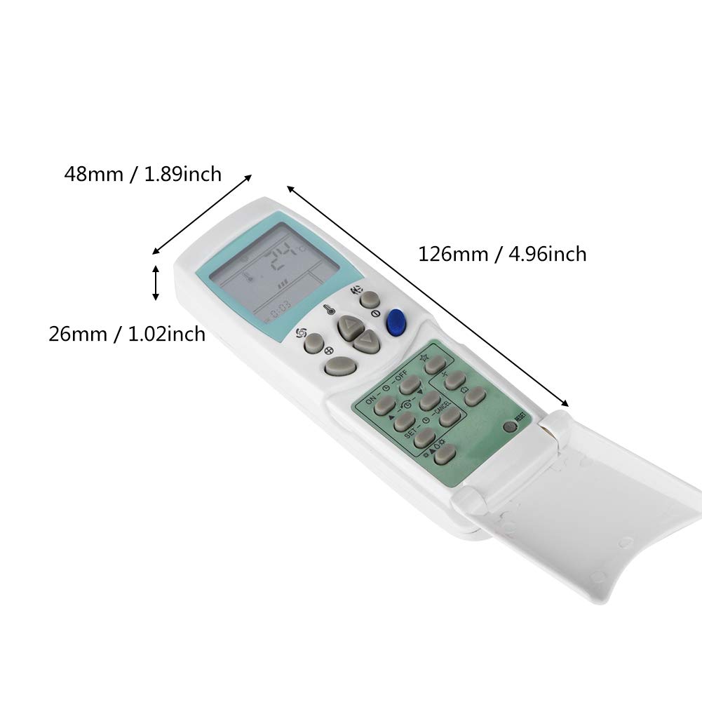 LG 6711A20010A/11B, 6711A90023E, 6711A20028K Air Conditioner Remote Control Replacement - Compatible with LG AC Units, Requires 2 AAA Batteries (Not Included) - Perfect for Home, Office, and Bedroom Cooling