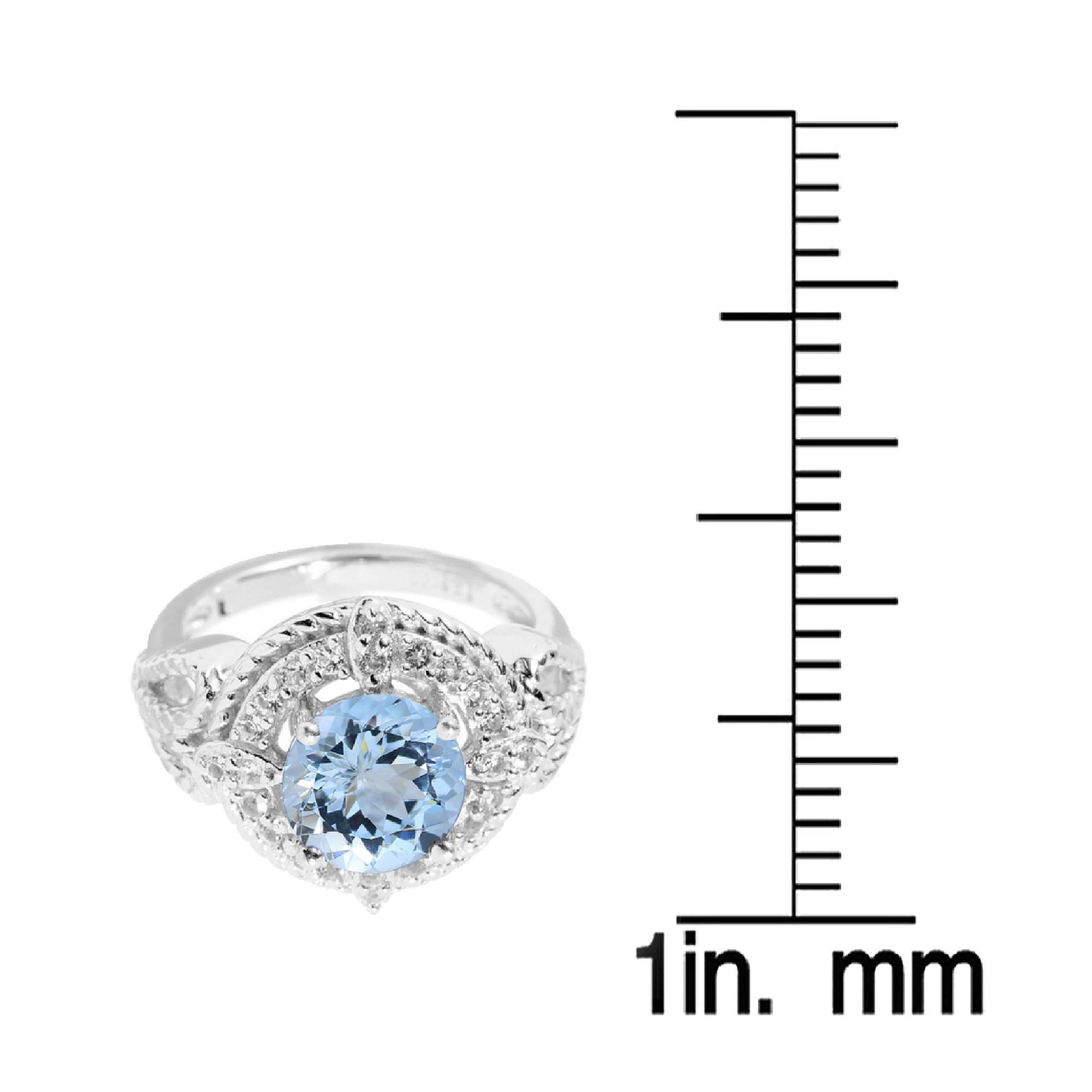 Sterling Silver Halo Ring for Women - Elegant Wedding & Engagement Ring - Perfect for Proposals, Anniversaries, and Special Occasions
