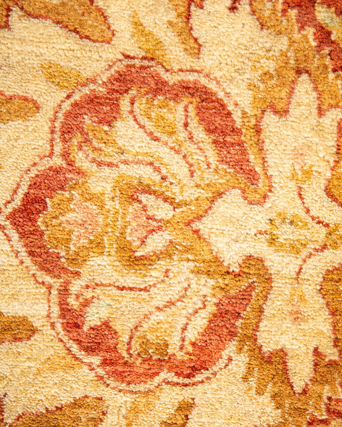 Handmade Traditional Floral Mogul Pink Wool Area Rug 6x9 - One of a Kind Hand Knotted Solo Rugs for Living Room, Bedroom & Home Decor