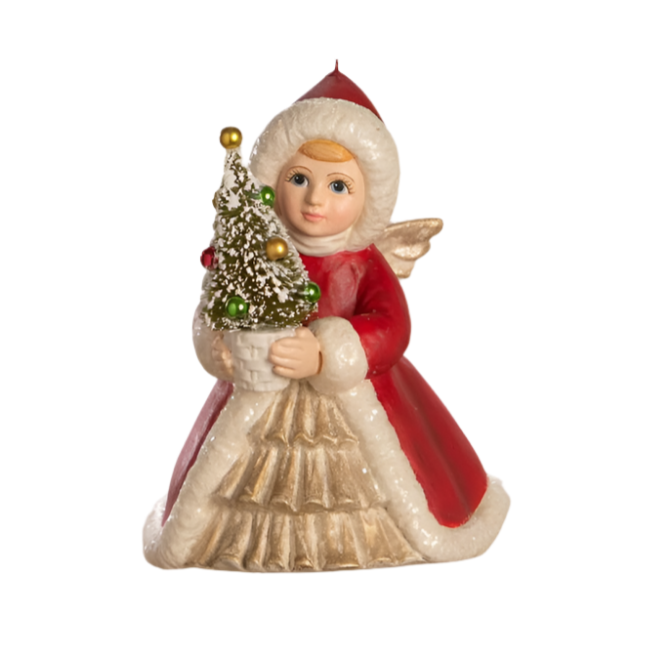 Bethany Lowe Designs Angel Holding Tree Ornament - Vintage Christmas Decor for Holiday Tree, Mantel & Festive Home Decorations