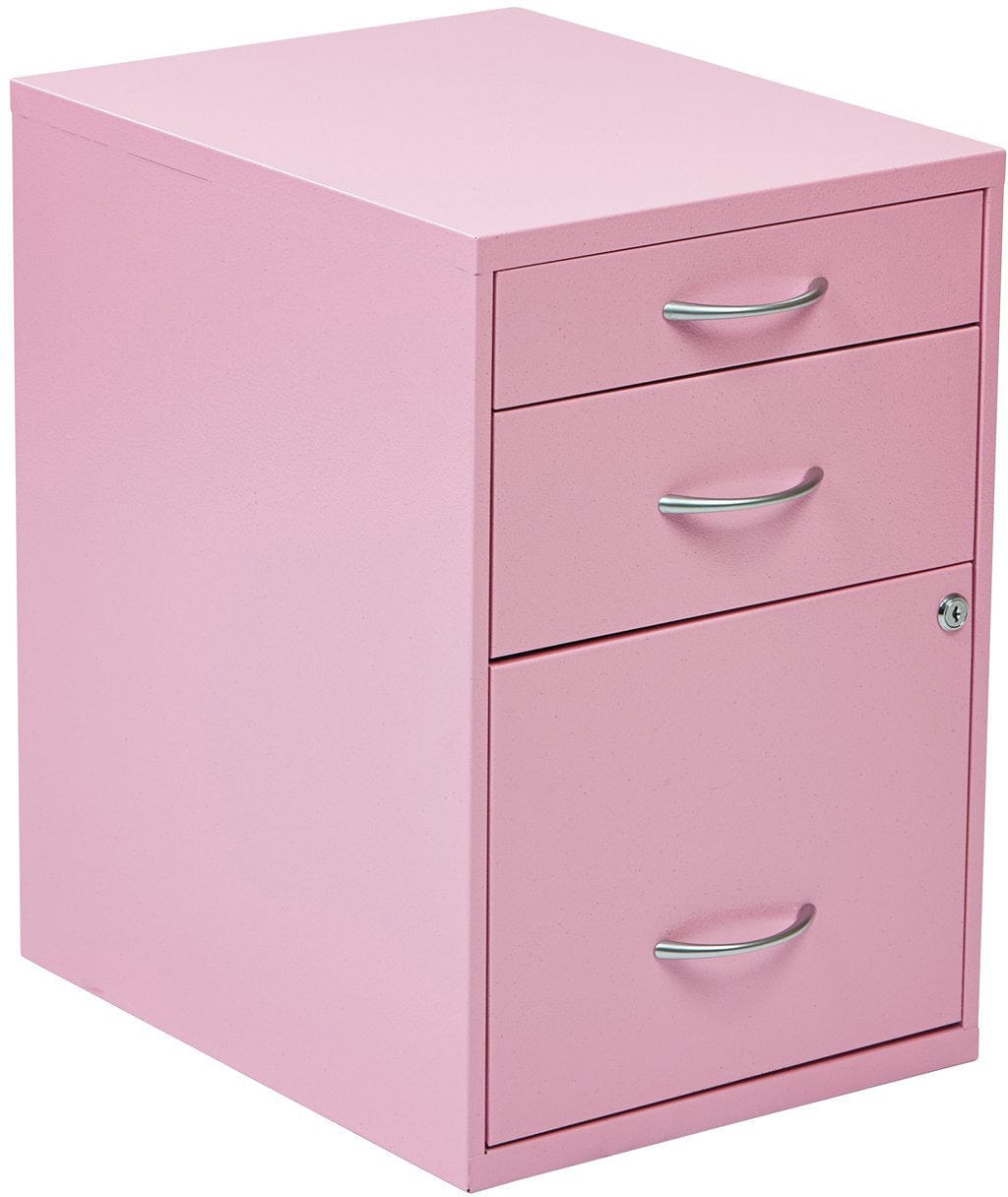 Office Star 22-Piece Colorful Pencil Set with Storage Box & File Cabinet - Perfect for School, Office & Home Organization