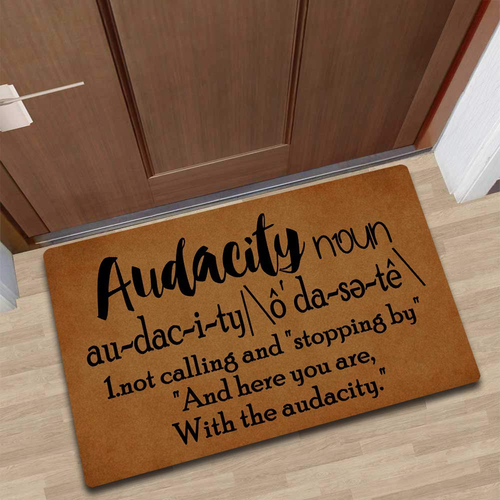 Personalized Monogram Doormat - Funny Farmhouse Welcome Mat for Indoor & Outdoor Use - 23.6