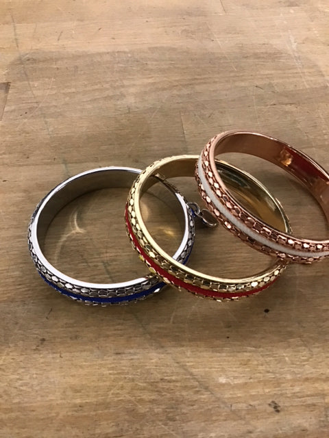Set of 3 Patriotic Heart Bracelets - Red, White & Blue American Flag Colors - Perfect for 4th of July, Memorial Day & Veterans Day Celebrations