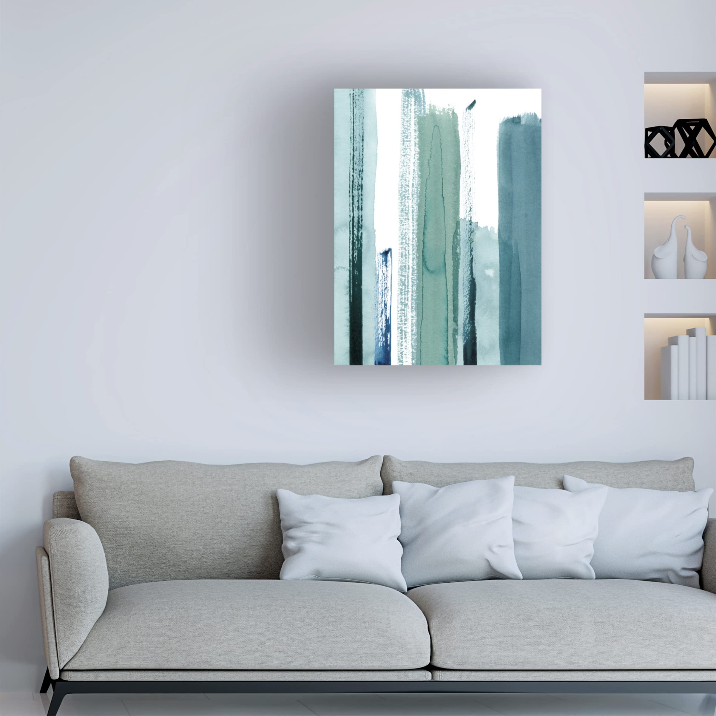 Grace Popp 'Stalagmite I' Canvas Wall Art Print - Modern Abstract Home Decor for Living Room, Bedroom & Office - Trademark Fine Art Collection
