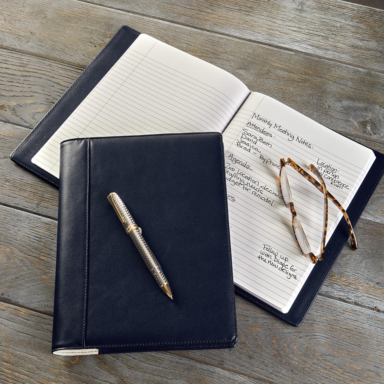 Premium Luxe Midnight Notabilia Notebook - Elegant Leather Journal for Writing, Sketching & Note Taking - Perfect Gift for Writers, Artists & Professionals (Office, Travel, School Use)