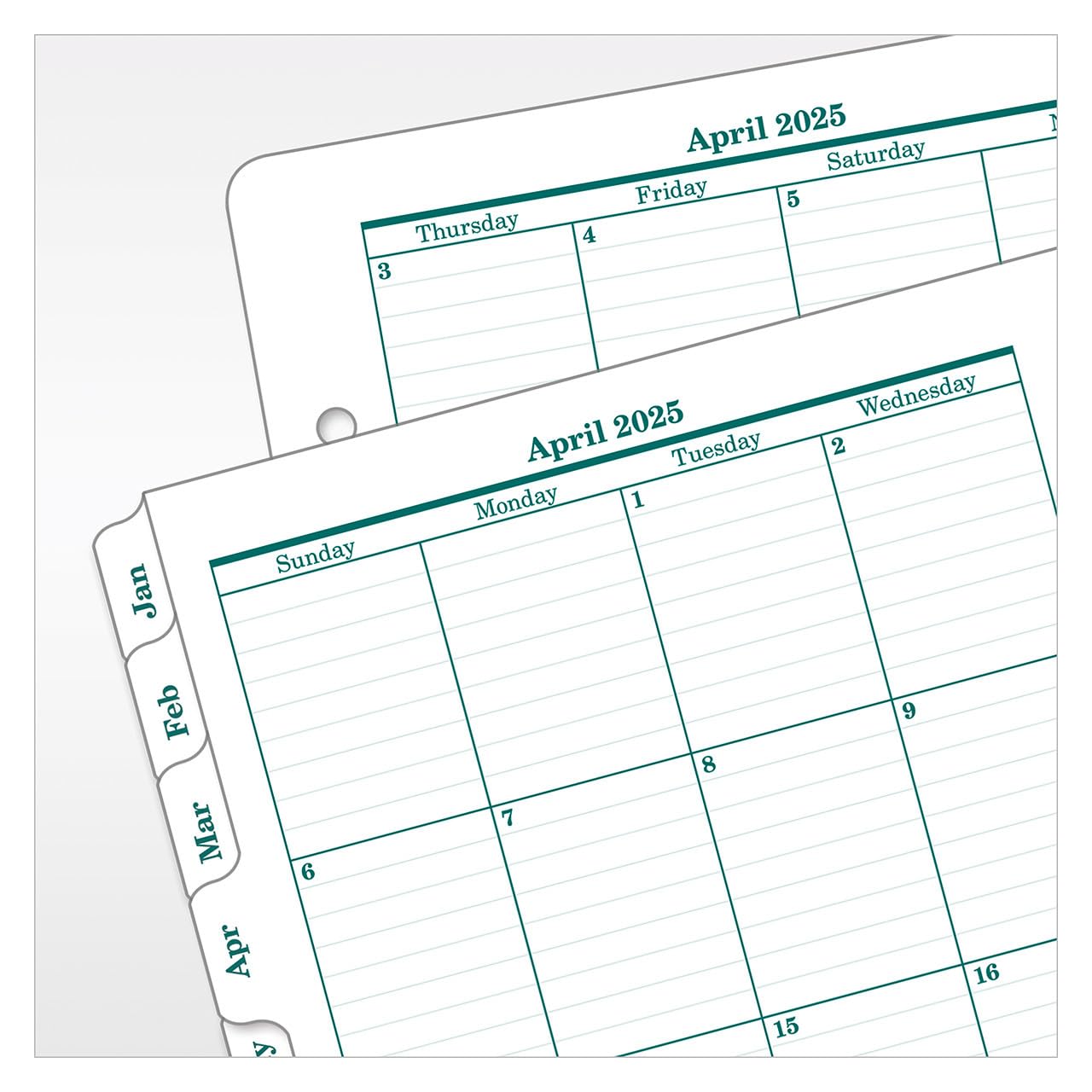 FranklinCovey 2 Page Per Day Planner 2025-2026 - Ring Bound Organizer for Productivity & Time Management | Classic Design for Professionals, Students & Goal Tracking | Perfect for Office, School & Daily Planning