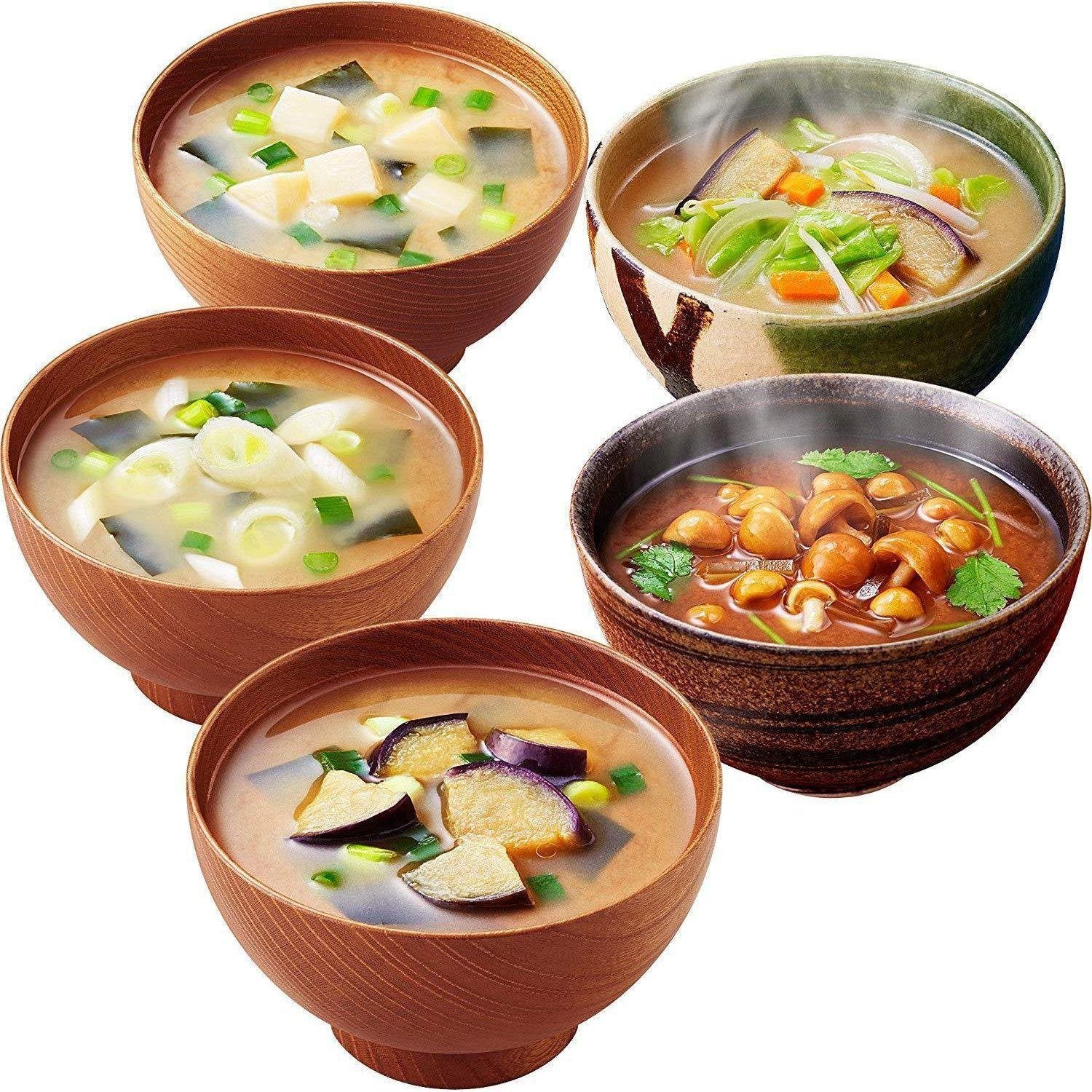 Premium Freeze Dried Japanese Miso Soup Assortment - 10 Servings | Authentic Amano Foods Instant Soup Mix | Perfect for Camping, Office Lunch & Quick Meals