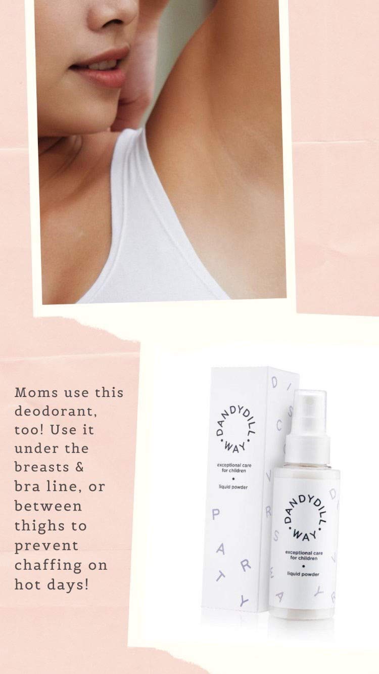 Dandydill Way Natural Deodorant - Liquid Powder Formula for Sensitive Skin | Fresh & Odor-Free All Day | Perfect for Gym, Work & Outdoor Activities