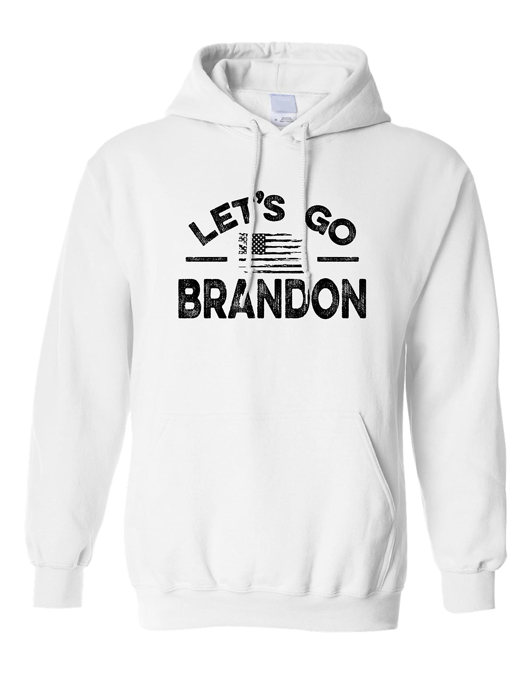 Exclusive Let's Go America Adult Hoodie Sweatshirt by Squatch King Threads - Patriotic Comfort Wear for Casual Outings & Outdoor Adventures