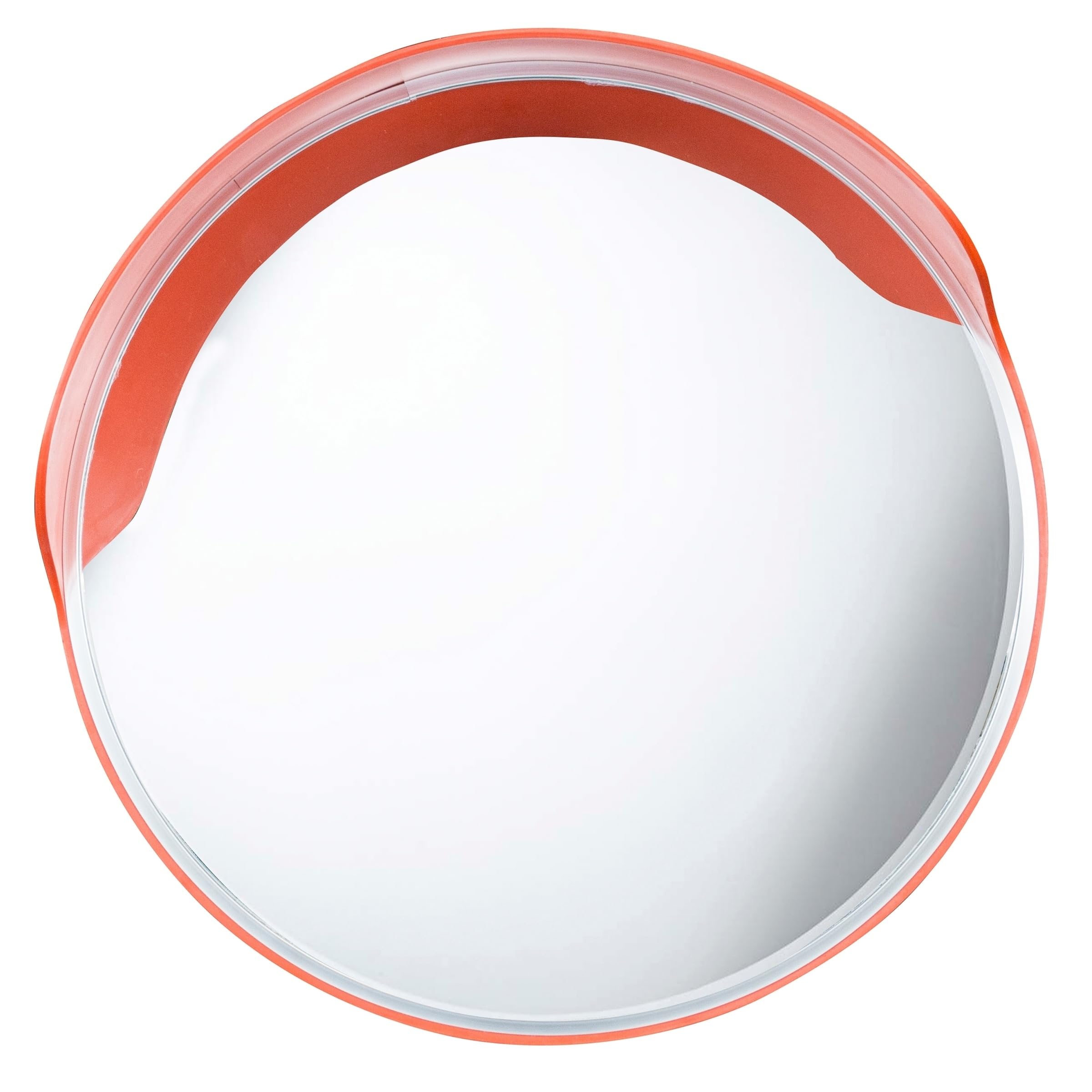 Pro-Series 24 Inch Convex Safety Mirror - Wide Angle View for Parking Lots, Warehouses & Driveways | Outdoor Security & Traffic Safety Solution