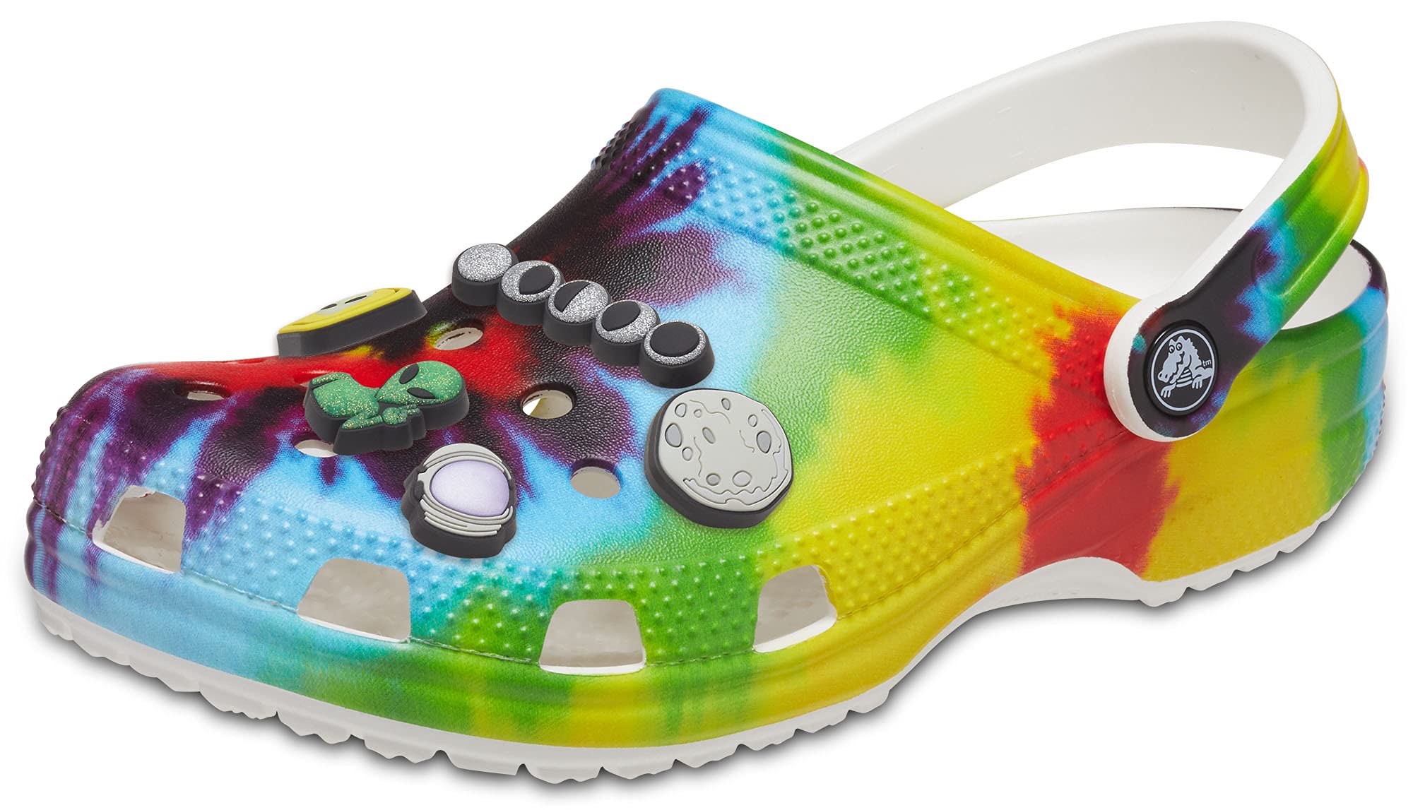 Crocs Classic Clog Shoes for Men & Women with 5-Pack Jibbitz Charms - Comfortable Slip-On Clogs for Casual Wear, Gardening, Beach & Indoor Use