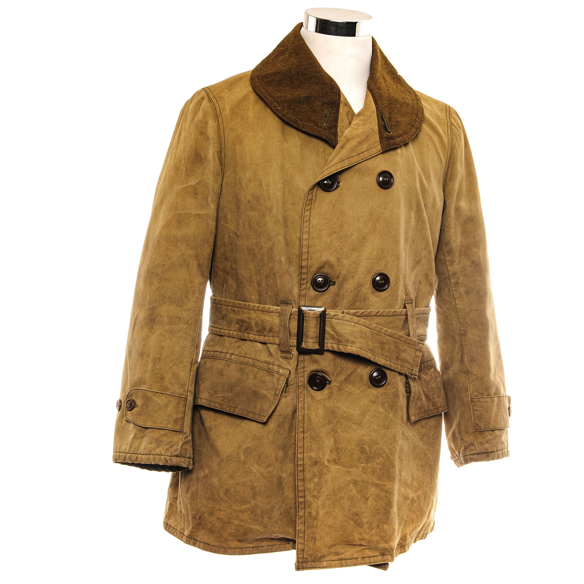 Vintage US Army Mackinaw Jacket 1st Pattern 1938 Issue Date 1940s WW2 Military Surplus - Warm Wool Coat for Outdoor Camping, Hiking & Historical Reenactment