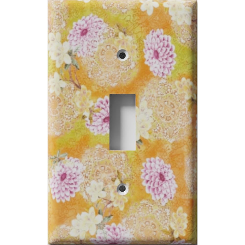 Decorative Light Switch Cover - Purple/Orange for Home Decor
