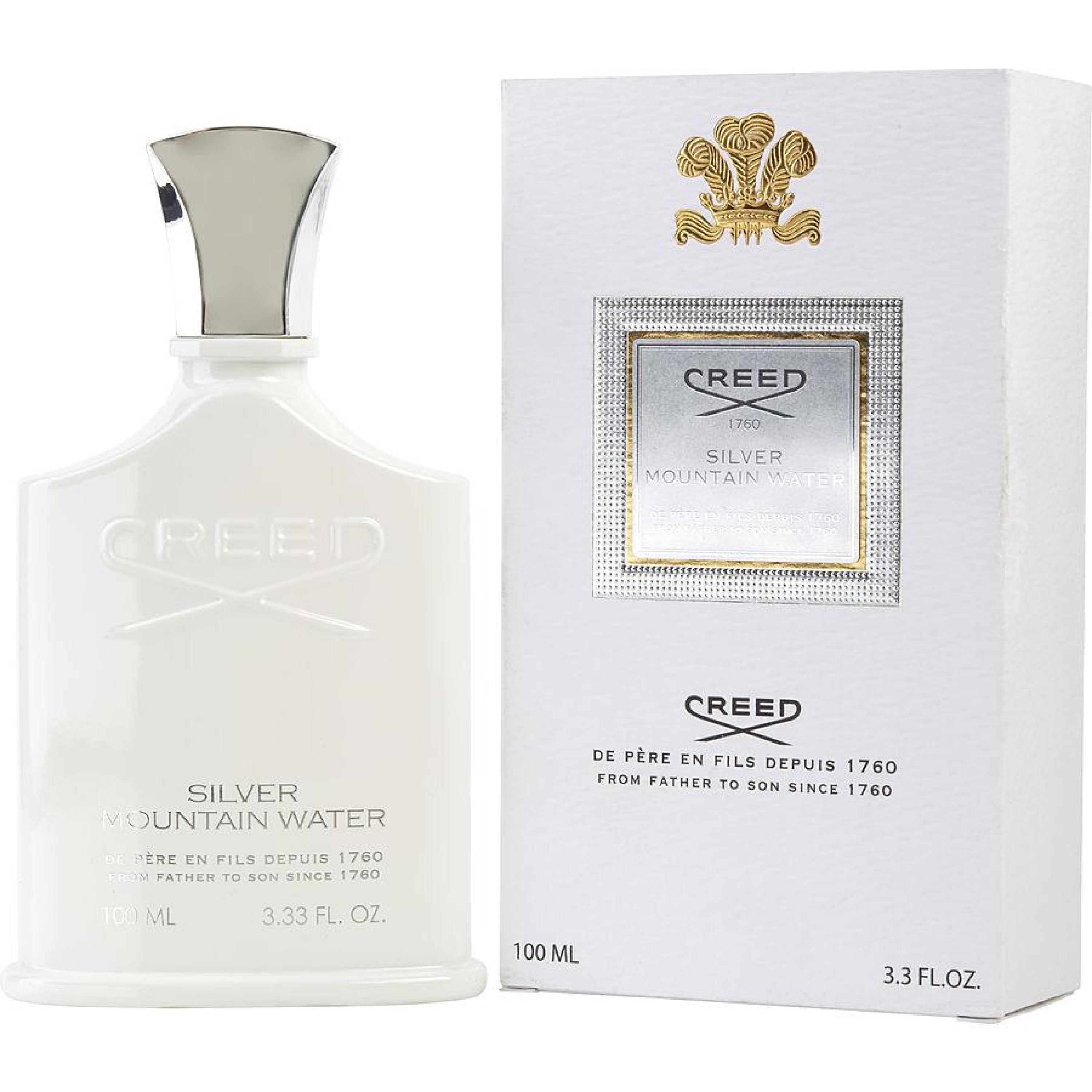 Creed Silver Mountain Water Eau de Parfum Spray for Men - Fresh Citrus & Green Tea Scent - Perfect for Daily Wear, Office & Special Occasions