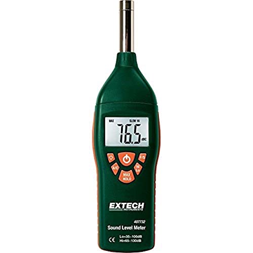 Extech 407732 Type 2 Digital Sound Level Meter - 35 to 130 dB Range - Professional Noise Measurement for Factories, Schools & Events
