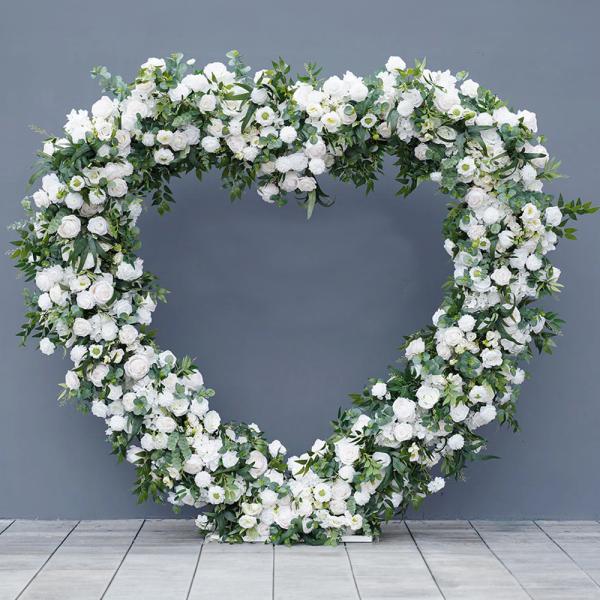 Heart-Shaped Floral Arch - Elegant Wedding Backdrop, Romantic Photo Prop for Ceremonies, Proposals & Events