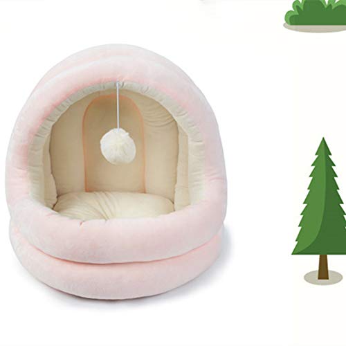Premium Plush Cat Bed for Indoor Cats - Extra Large, Thick & Warm Pet Sofa - Ultra Soft & Comfortable Sleeping Space for Small Cats Under 8 lbs - Perfect for Cozy Napping, Lounging & Cuddling