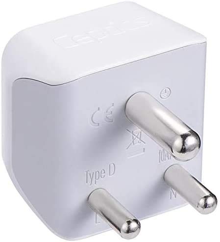Ceptics India Travel Adapter Bundle - Universal Type C & D Plug for USA to India, Maldives, Pakistan, Nepal - Charge iPhone, Android Phones, Tablets, Cameras - Perfect for Business Trips & Family Vacations
