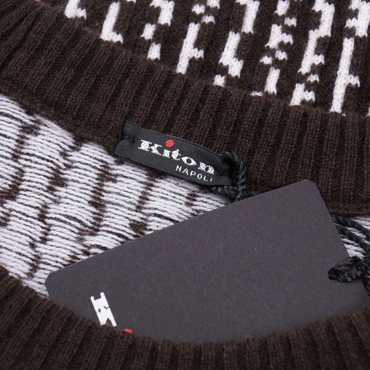 Luxury Kiton Cashmere Sweater for Men - Soft Patterned Knit Pullover - Perfect for Winter, Office & Casual Wear