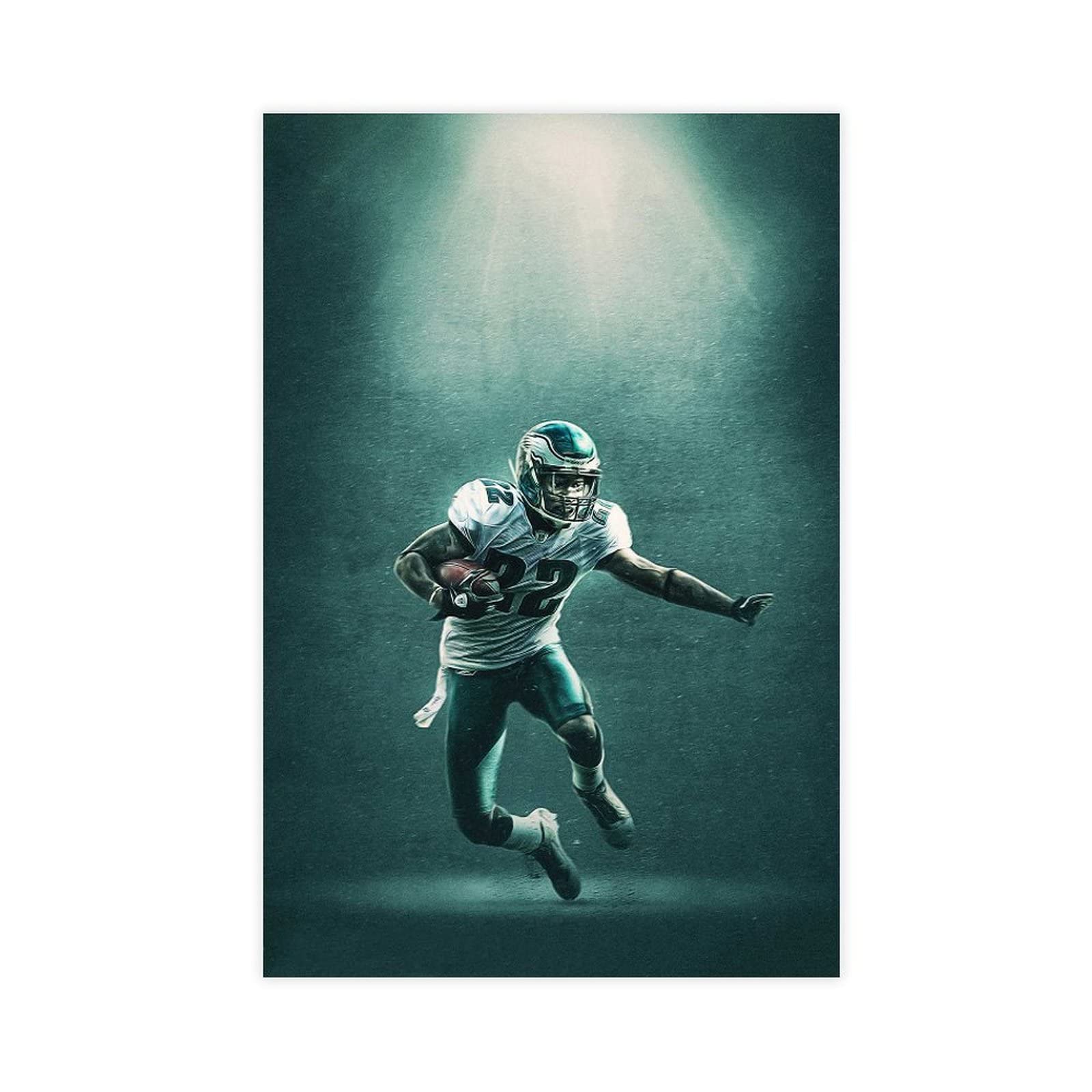 Asante Samuel Canvas Poster - 16x24 Inches (40x60cm) Unframed Sports Wall Art for Bedroom, Office & Man Cave Decor - Perfect Gift for Football Fans & Sports Enthusiasts