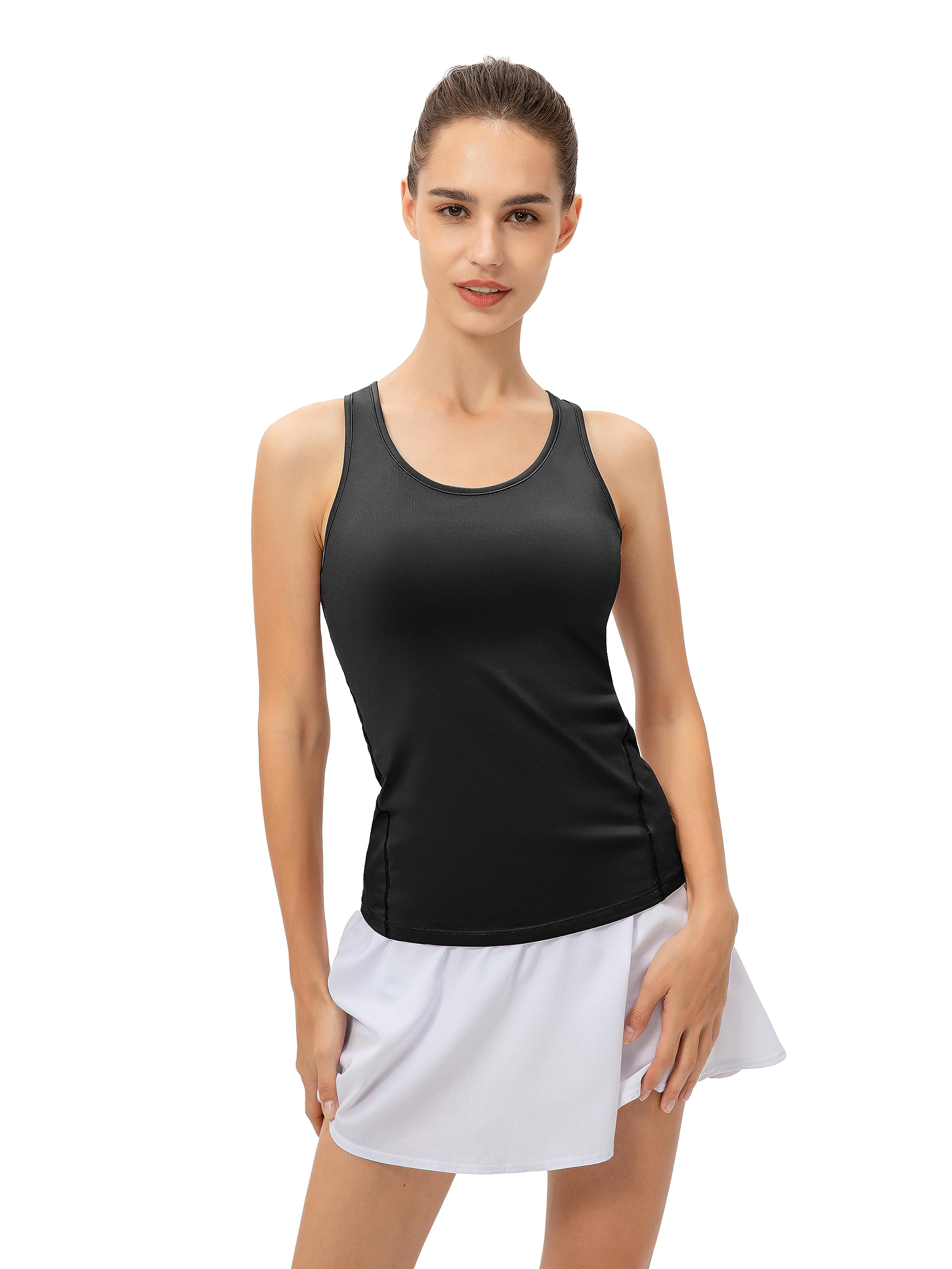 Women's Quick-Dry Compression Running Tank Top - Breathable Sleeveless Workout Shirt (2/3 Pack) | Gym, Yoga & Outdoor Sports Activewear