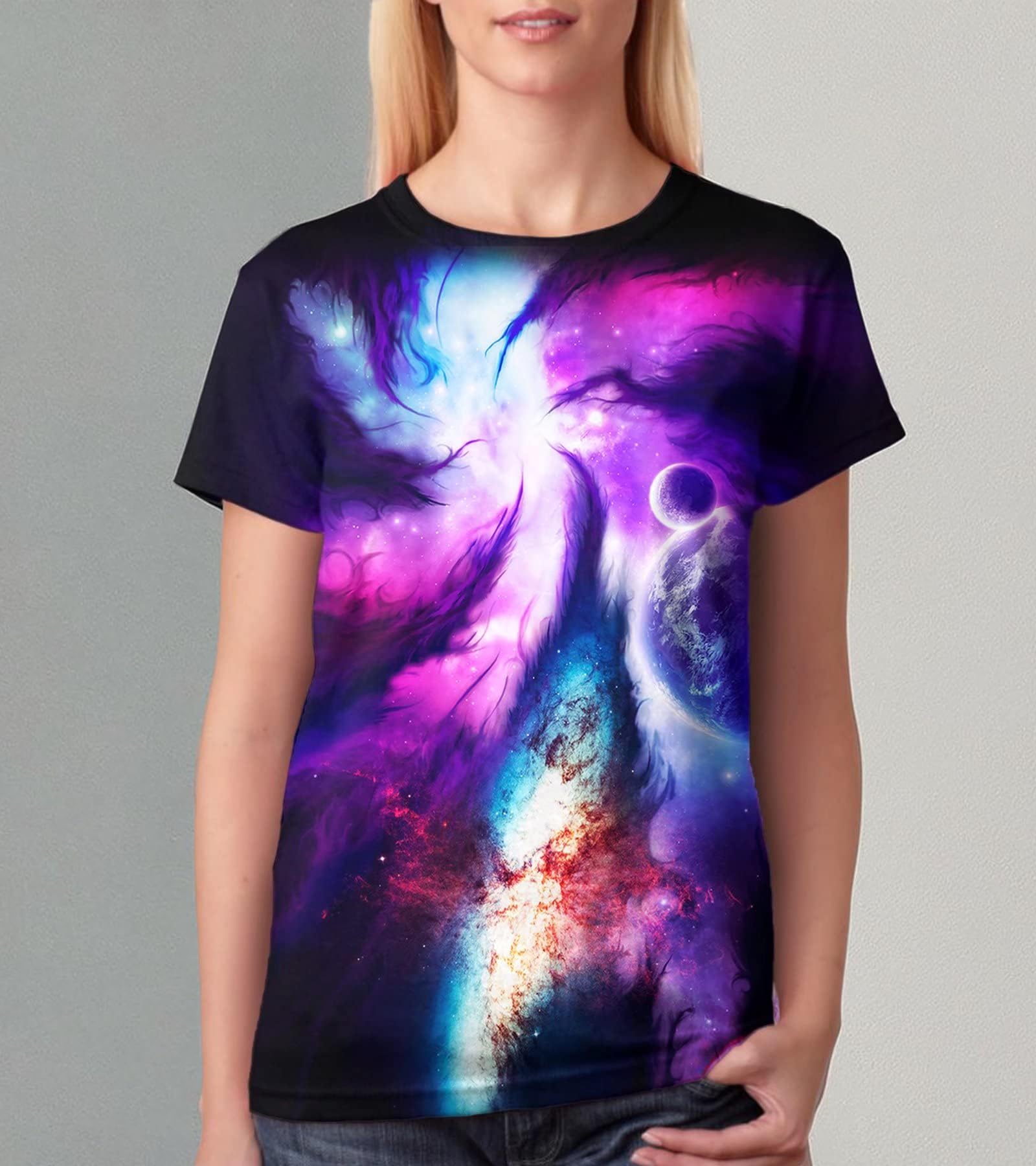 SYAIMN Unisex 3D Printed Graphic T-Shirt - Funny Colorful Summer Tee for Men & Women | Casual Wear, Street Fashion, Gift Idea