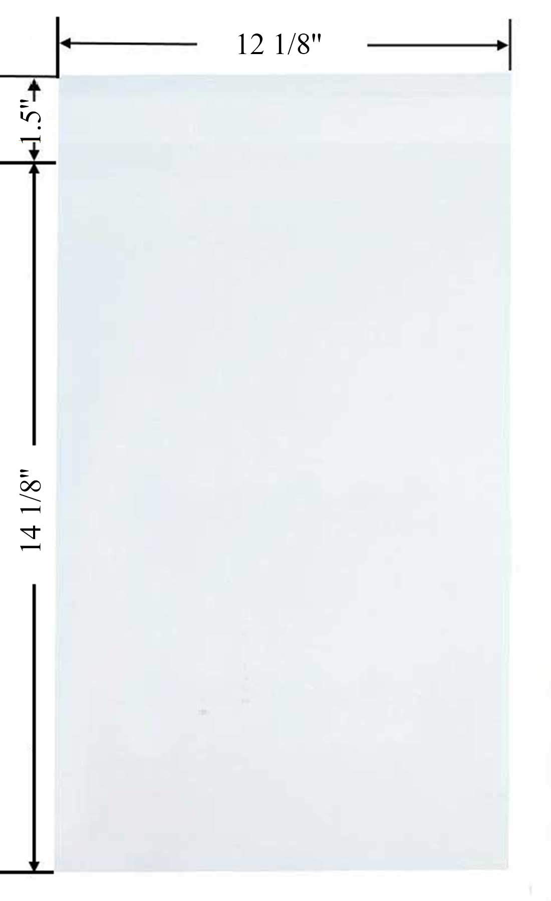 300 Pack Self Sealing Clear Plastic Bags - 2mil Thick OPP Pouches (12 1/8
