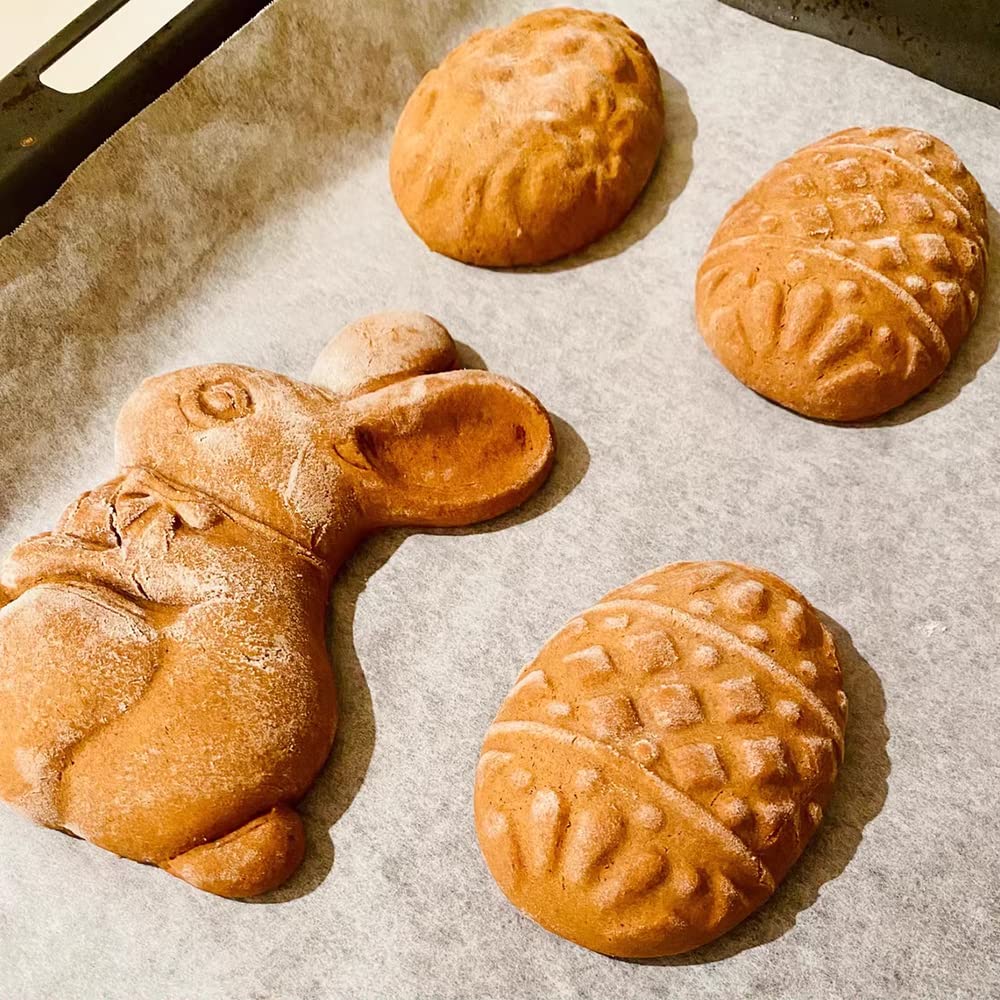 Wooden Cookie Molds Set - Hand Carved Biscuit Cutters & Embossing Stamps for Baking, DIY Gingerbread Cookies, Christmas Decorations - Perfect for Holiday Baking, Wedding Favors, and Handmade Gift Ideas