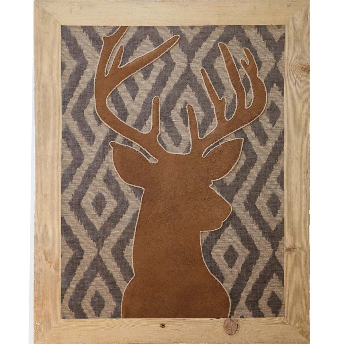 Deer Embroidery Sewing Panel - Handcrafted Deer Design for DIY Sewing Projects - Perfect for Quilting, Home Decor, and Crafting