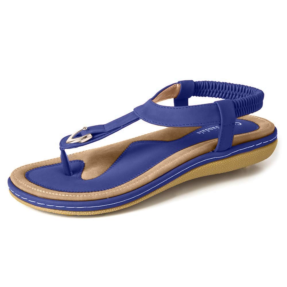 Women's Comfortable Slip-On Sandals for Summer - Lightweight & Cushioned Beach Walking Shoes for Travel, Vacation, and Casual Outings