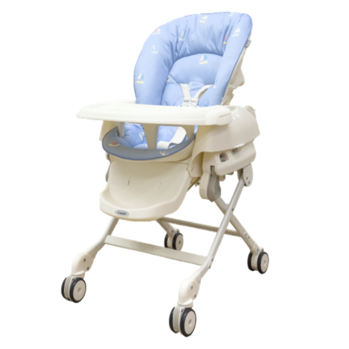 Combi Joy SEA Baby High Chair Rocker - Portable Infant Feeding Seat & Soothing Rocking Bed for Newborns to Toddlers - Perfect for Mealtime, Playtime, and Napping at Home or Travel