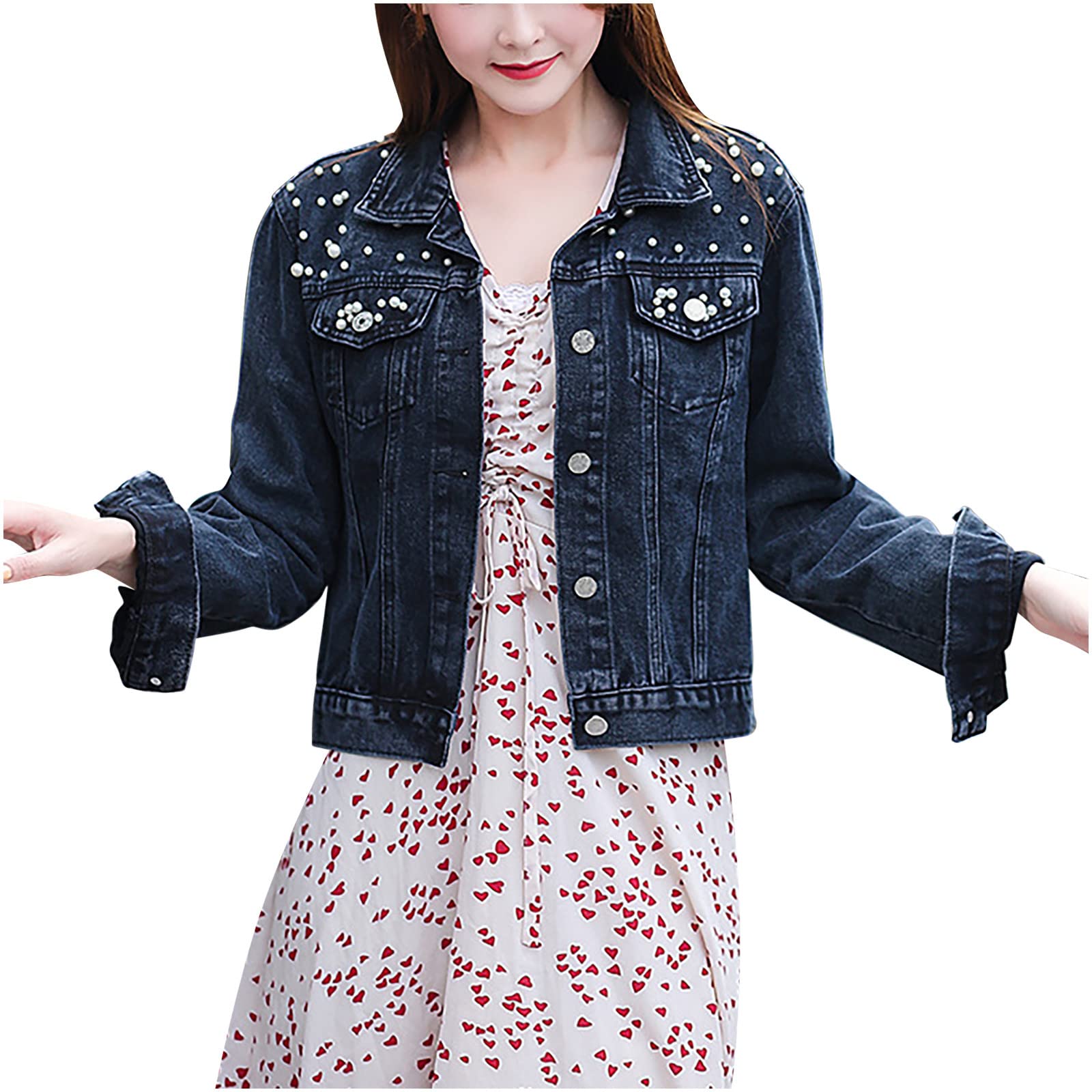Miximx Women's Flowy Tops & Winter Coats - Casual Long Sleeve Halter Outerwear with Pockets | Perfect for Office Wear, Date Nights & Winter Layering