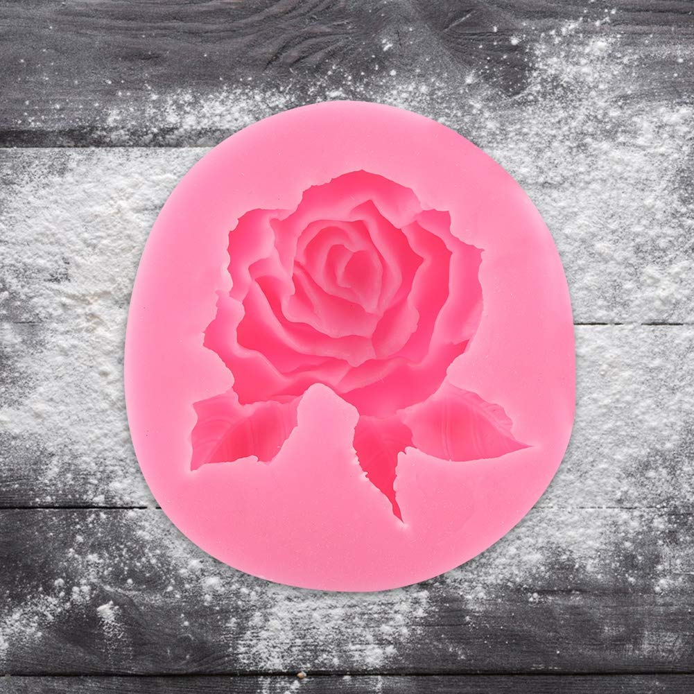 Rose-Shaped Silicone Molds for Cake Decorating - Fondant & Chocolate Baking Tools - Perfect for DIY Desserts, Wedding Cakes, Cupcakes & Party Treats