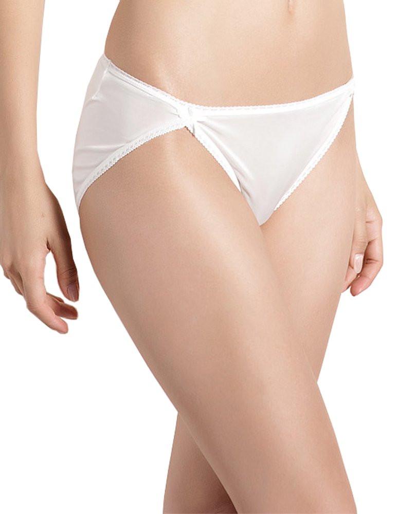 SilRiver Women's 100% Pure Silk High Cut Bikini Panties - Breathable Underwear for Sensitive Skin, Quick-Dry & Travel-Friendly - Perfect for Daily Wear, Yoga, Travel & Sensitive Skin Care