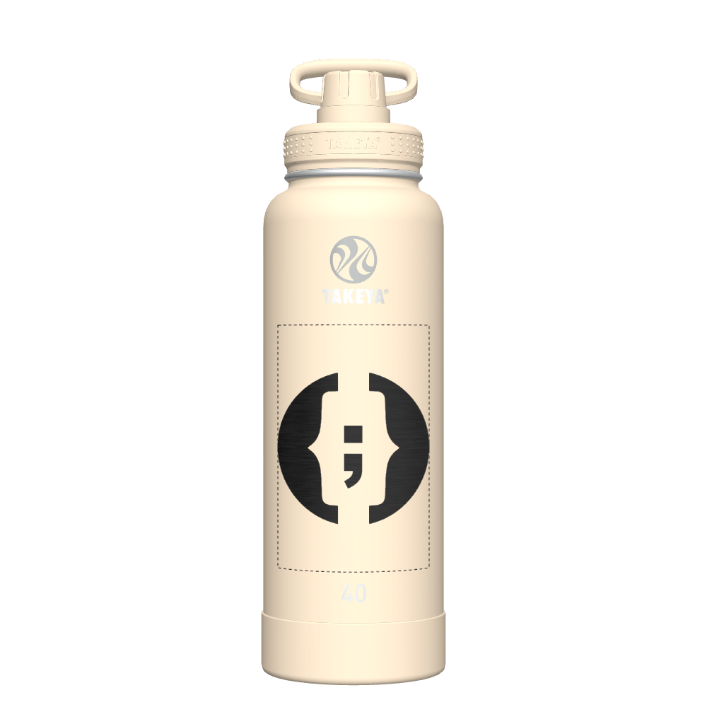 40oz Customized Oatmilk Bottle with Spout Lid - Perfect for Smoothies, Coffee, and On-the-Go Hydration