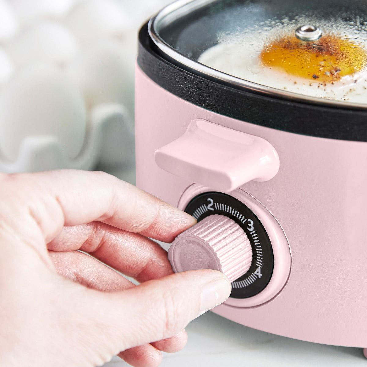 GreenLife Non-Stick Breakfast Maker with Removable Plates - Perfect for Pancakes, Eggs & Sandwiches | Ideal for Quick & Healthy Breakfast at Home | Pink