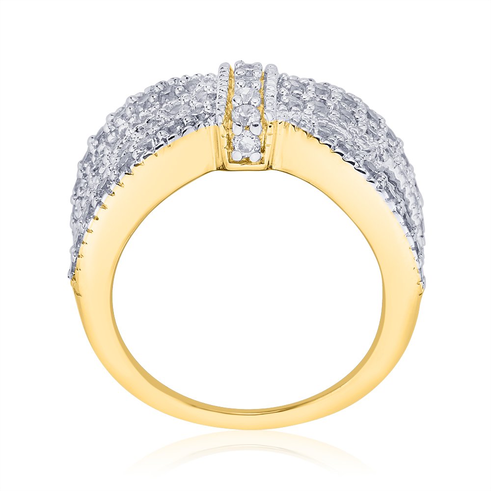 14K Gold KATARINA Diamond Fashion Ring (1 1/4 cttw, I-J, I1) - Elegant Jewelry for Women, Perfect for Weddings, Anniversaries & Special Occasions