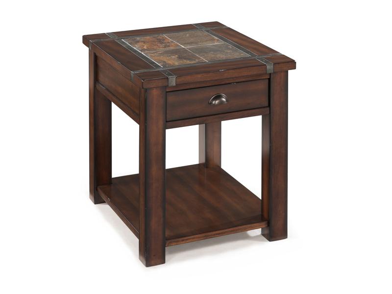 Stylish Modern End Table with Storage Shelf - Small Side Table for Living Room, Bedroom, or Office - Perfect Nightstand, Sofa Table, or Accent Furniture