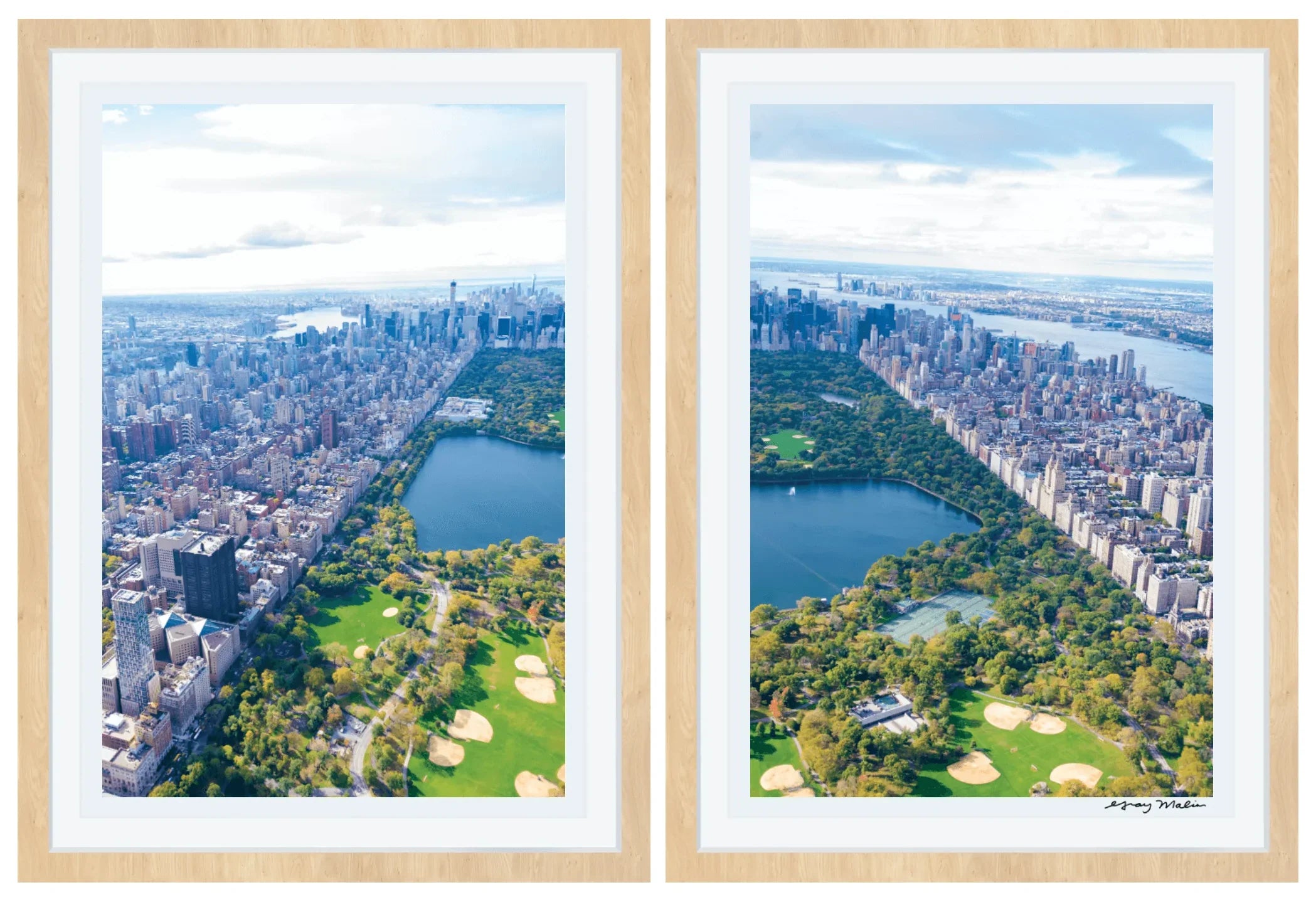 Central Park Diptych Print by Gray Malin - New York City Wall Art for Home & Office Decor - Perfect for Living Rooms, Bedrooms & Gifts