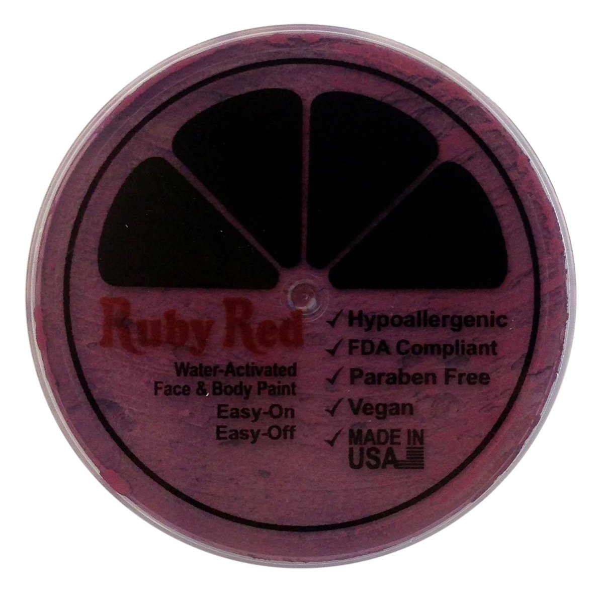 Professional Ruby Red Face Paint - 75ML for Halloween, Cosplay & Body Art - Non-Toxic & Vibrant Color - Perfect for Costume Parties & Theatrical Makeup