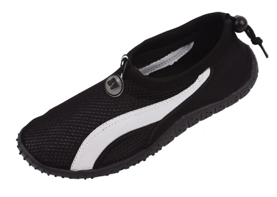 Bayville Men's Slip-On Water Shoes for Pool, Beach & Outdoor Activities - Quick-Dry Aqua Socks for Swimming, Surfing, and Water Sports