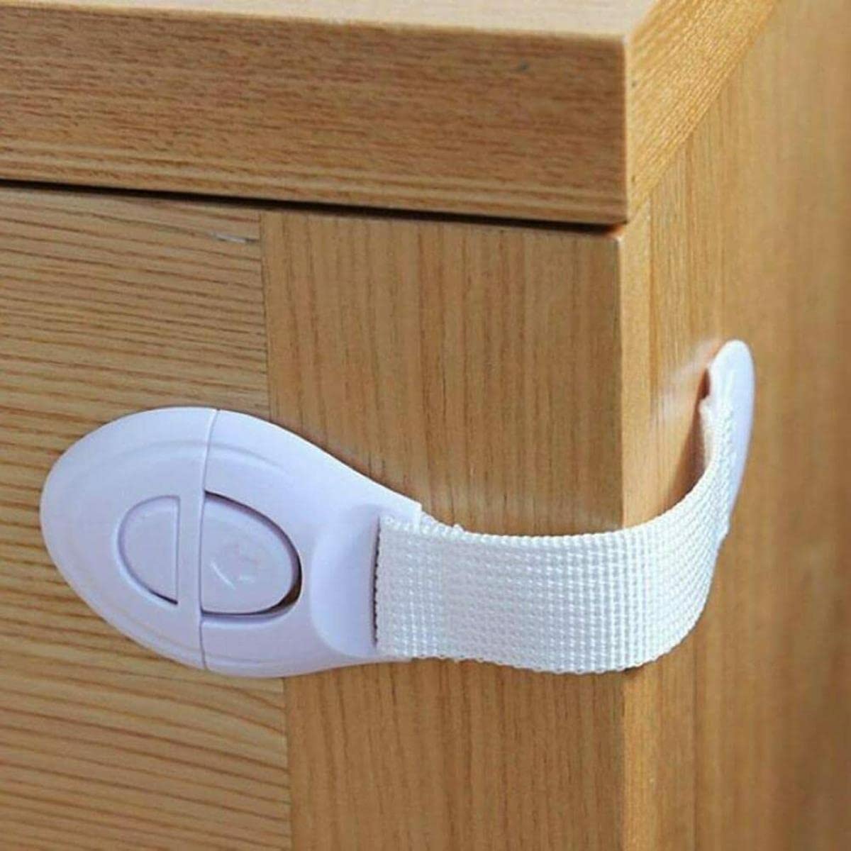 Child Safety Strap Locks (10 Pack) - No Drill Adjustable Cabinet Locks for Fridge, Drawers, Dishwasher & Toilet - Easy Installation Baby Proofing Solution for Home Safety - Perfect for Kitchens, Bathrooms & Nursery Rooms