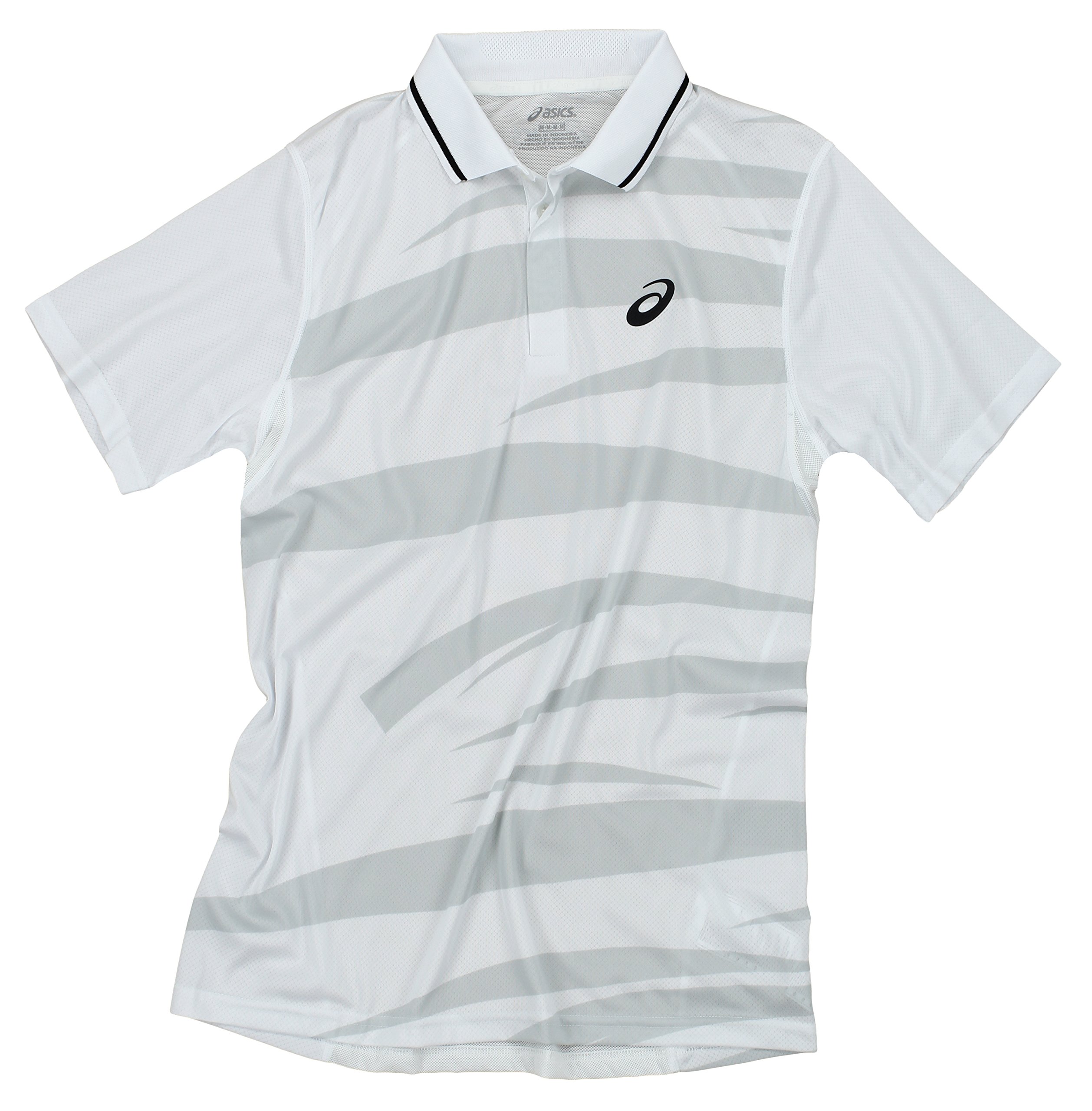ASICS Men's Performance Graphic Polo Shirt - Moisture-Wicking, Breathable & Stylish for Golf, Tennis & Casual Wear